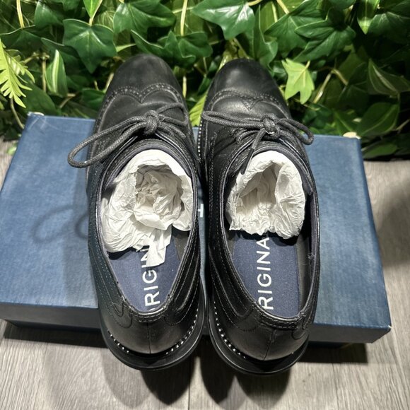 Cole Haan Men's Original Grand Shortwing Oxford Black/Black C27984 US 10 - Picture 6 of 9